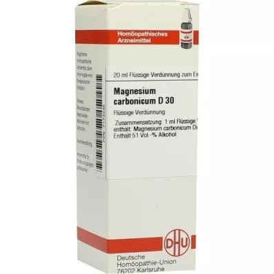 MAGNESIUM CARBONICUM D 30 fortynding, 20 ml