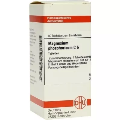 MAGNESIUM PHOSPHORICUM C 6 tabletter, 80 kapsler
