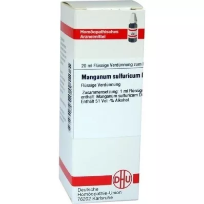 MANGANUM SULFURICUM D 6 fortynding, 20 ml