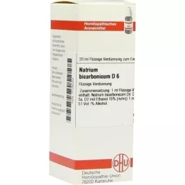 NATRIUM BICARBONICUM D 6 fortynding, 20 ml