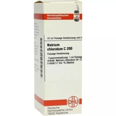 NATRIUM CHLORATUM C 200 fortynding, 20 ml