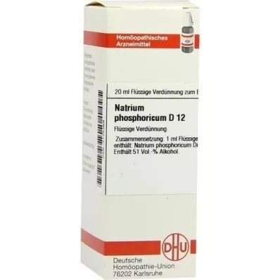 NATRIUM PHOSPHORICUM D 12 fortynding, 20 ml