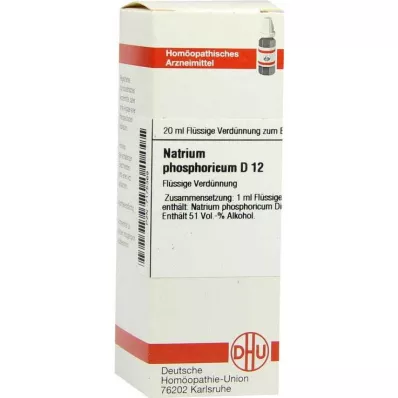 NATRIUM PHOSPHORICUM D 12 fortynding, 20 ml
