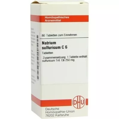 NATRIUM SULFURICUM C 6 tabletter, 80 kapsler
