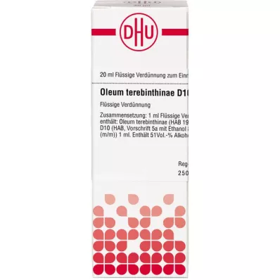 OLEUM TEREBINTHINAE D 10 fortynding, 20 ml