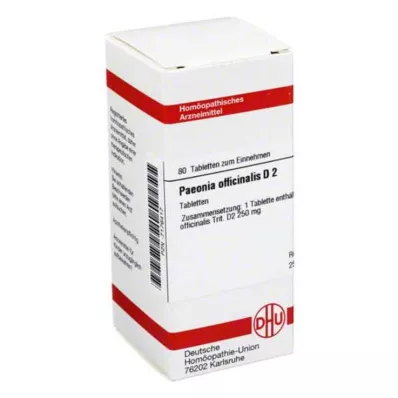 DHU Paeonia officinalis D 2 tabletter, 80 stk DHU Paeonia officinalis D 2 tabletter, 80 stk