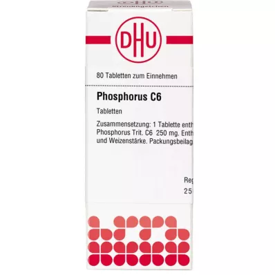 PHOSPHORUS C 6 tabletter, 80 kapsler