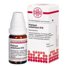 PLATINUM METALLICUM D 10 kugler, 10 g