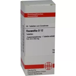 RAUWOLFIA D 12 tabletter, 80 kapsler