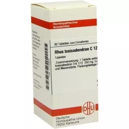 RHUS TOXICODENDRON C 12 tabletter, 80 stk