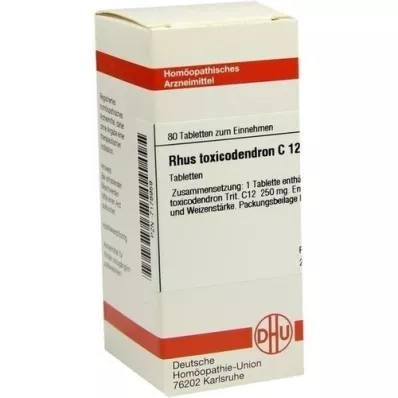 RHUS TOXICODENDRON C 12 tabletter, 80 stk