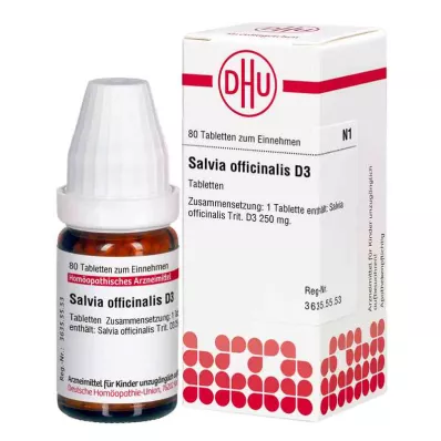 Salvia Officinalis D3 tabletter (80 stk.)