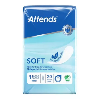 Attends Soft 1 mini indlægssåler anatomisk, 20 stk