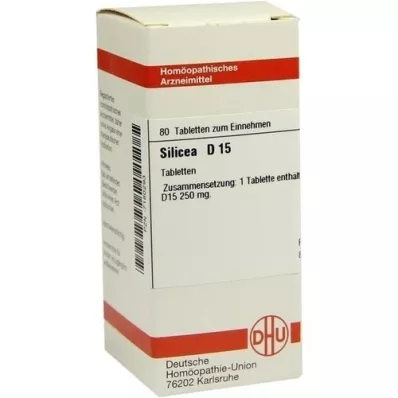 SILICEA D 15 tabletter, 80 kapsler