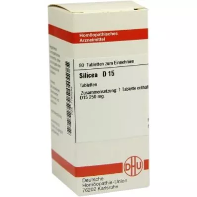 SILICEA D 15 tabletter, 80 kapsler