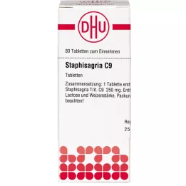 STAPHISAGRIA C 9-tabletter, 80 kapsler