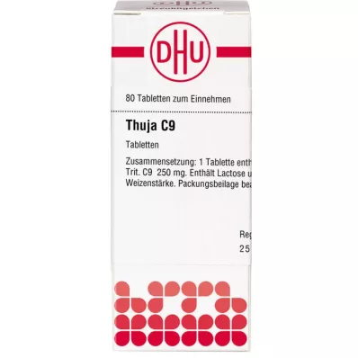 THUJA C 9-tabletter, 80 kapsler
