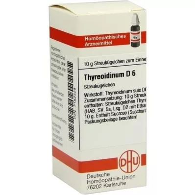 THYREOIDINUM D 6 kugler, 10 g