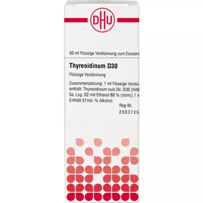 THYREOIDINUM D 30 fortynding, 50 ml