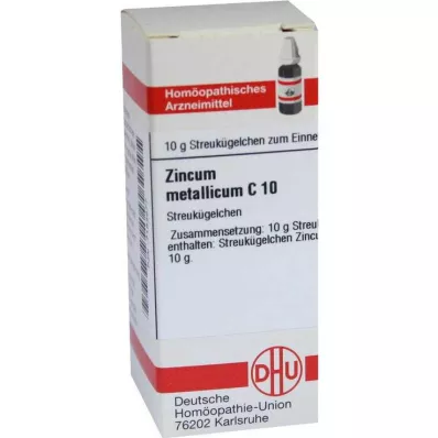 DHU Zincum metallicum C 10 kugler, 10 g