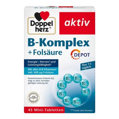 Doppelherz B kompleks + folinsyre tabletter, 45 stk