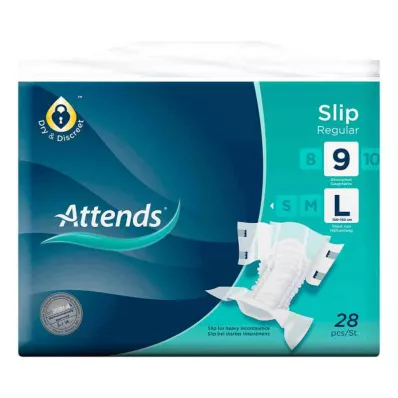 ATTENDS Slip Regular 9 L, 28 stk