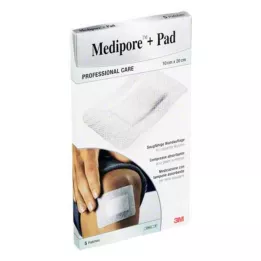 MEDIPORE+Pad 3M 10x20cm 3570NP plastre, 5 stk