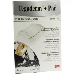 TEGADERM 3M Plus Pad 5x7 cm præfabrikeret komposit.3582NP, 5 stk