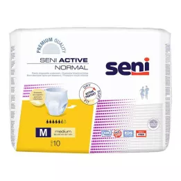 SENI Active Normal inkontinenstrusser til engangsbrug M, 10 stk