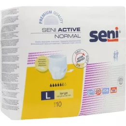 SENI Active Normal inkontinenstrusser til engangsbrug L, 10 stk