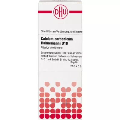 CALCIUM CARBONICUM Hahnemanni D 10 fortynding, 50 ml