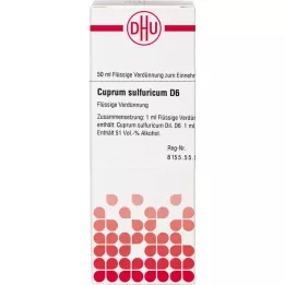 CUPRUM SULFURICUM D 6 fortynding, 50 ml