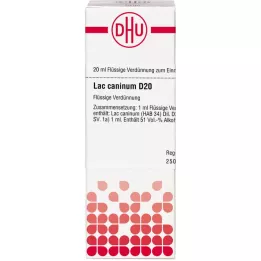 LAC CANINUM D 20 fortynding, 20 ml