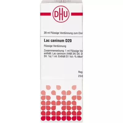 LAC CANINUM D 20 fortynding, 20 ml