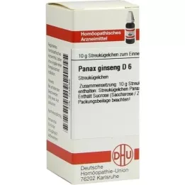 PANAX GINSENG D 6 kugler, 10 g