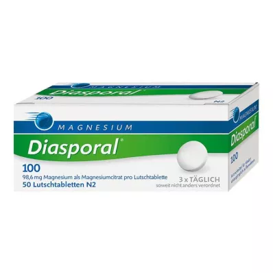 MAGNESIUM DIASPORAL 100 sugetabletter, 50 stk
