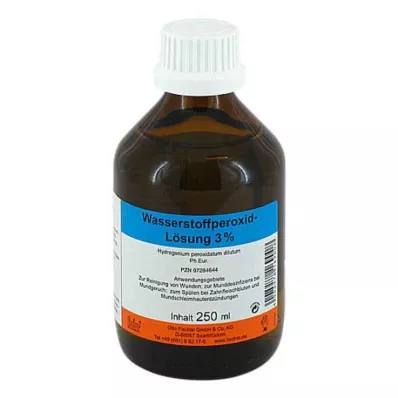 Hydrogenperoxidopløsning 3% Ph.Eur., 250 ml