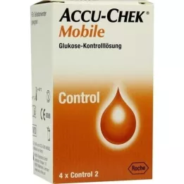 ACCU-CHEK Mobil kontrolopløsning 4 engangsapplikatorer, 1X4 stk