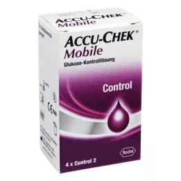 ACCU-CHEK Mobil kontrolopløsning 4 engangsapplikatorer, 1X4 stk