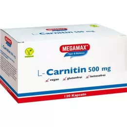 L-CARNITIN 500 mg Megamax-kapsler, 120 kapsler