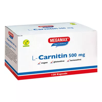 L-CARNITIN 500 mg Megamax-kapsler, 120 kapsler