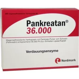 PANKREATAN 36.000 gastro-resistente hårde kapsler, 200 stk