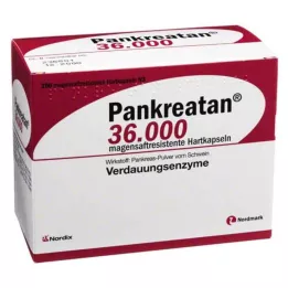 PANKREATAN 36.000 gastro-resistente hårde kapsler, 200 stk