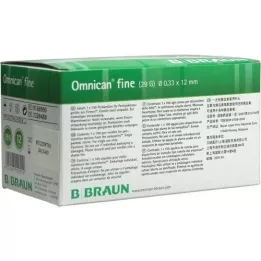 OMNICAN fin pennenål 0,33x12 mm, 100 stk