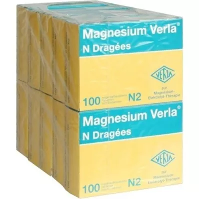 MAGNESIUM VERLA N Overtrukne tabletter, 10X100 stk