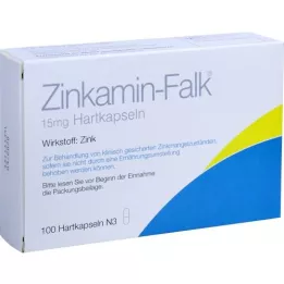 ZINKAMIN Falk 15 mg hårde kapsler, 100 stk