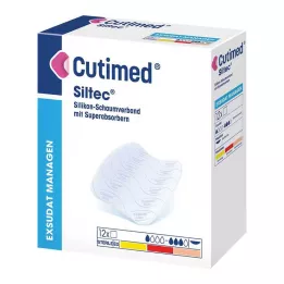 CUTIMED Siltec skumbandage 5x6 cm ikke-klæbende, 12 stk