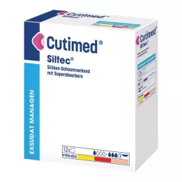 CUTIMED Siltec skumbandage 10x20 cm ikke-klæbende, 12 stk