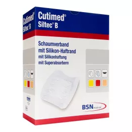 CUTIMED Siltec B skumbandage 12,5x12,5 cm med klæber, 12 stk