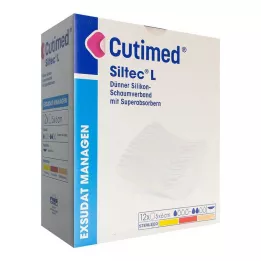 CUTIMED Siltec L skumbandage 5x6 cm tynd, 12 stk